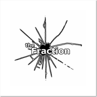 the Fraction logo with clear background Posters and Art